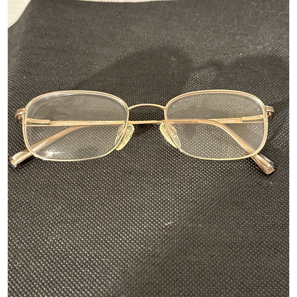 Charmant CH8172 BR Brown Gunmetal Gold Frames Eyeglasses 51-18-140mm‎